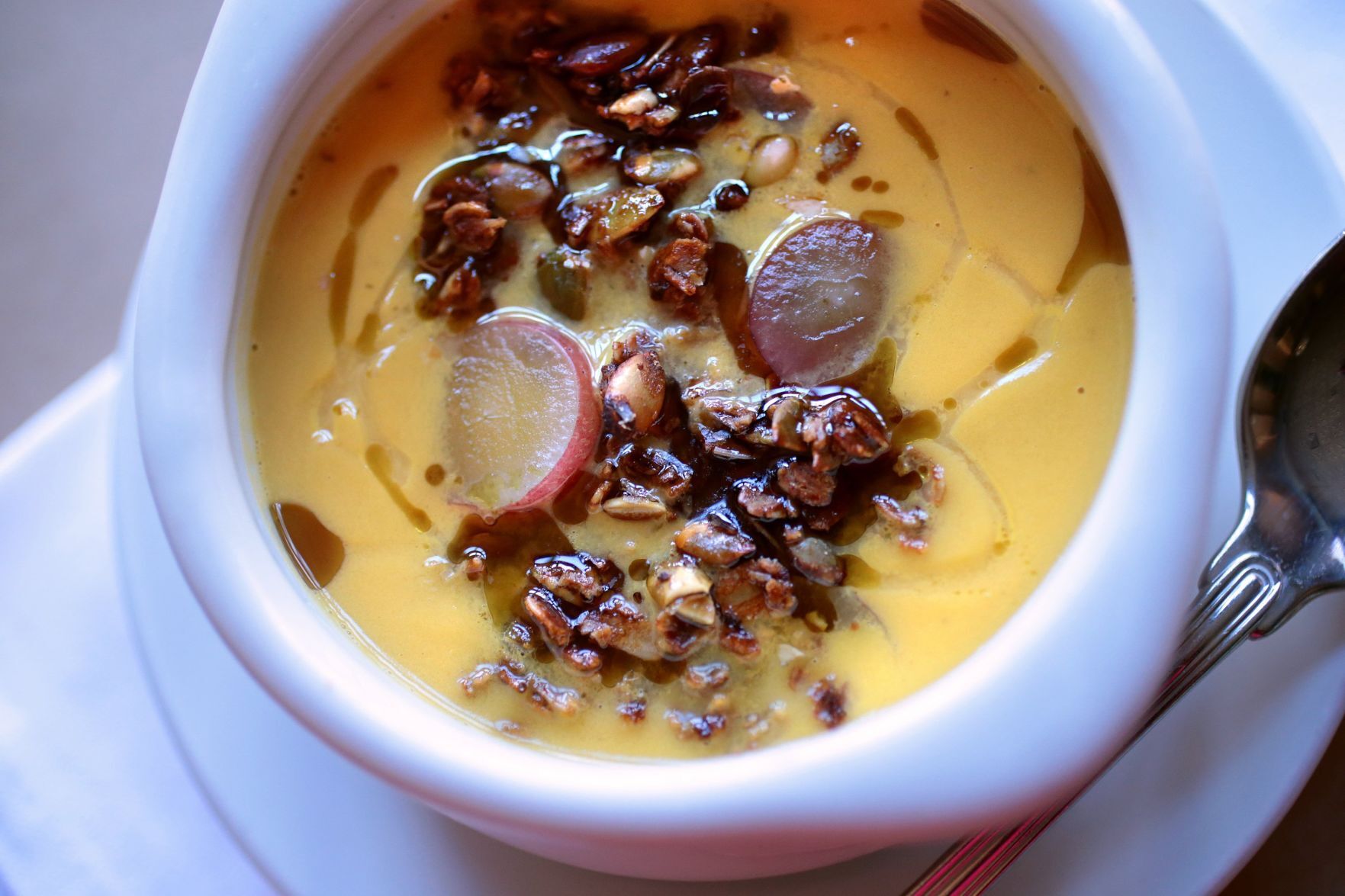 Special request: Pumpkin soup at Brasserie by Niche